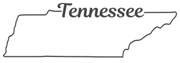 Free Tennessee outline with state name on border, cricut or Silhouette design, vector image, pattern, map 
shape cutting file.