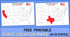 USA State Locations