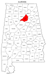 Map of Alabama highlighting Blount county, pattern, stencil, template, svg.