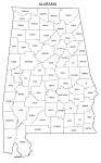 Alabama County Map (Printable State Map with County Lines) – DIY ...