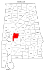 Map of Alabama highlighting Perry county, pattern, stencil, template, svg.