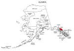 Map of Alaska highlighting Juneau county, pattern, stencil, template, svg.