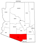 Map of Arizona highlighting Pima county, pattern, stencil, template, svg.