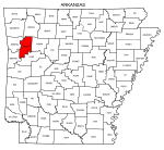 Map of Arkansas highlighting Franklin county, pattern, stencil, template, svg.