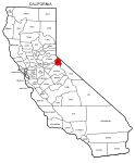 Map of California highlighting Alpine county, pattern, stencil, template, svg.