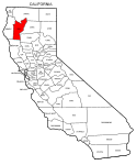 Map of California highlighting Trinity county, pattern, stencil, template, svg.