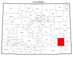 Map of Colorado highlighting Bent county, pattern, stencil, template, svg.