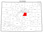 Map of Colorado highlighting Douglas county, pattern, stencil, template, svg.