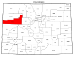 Map of Colorado highlighting Garfield county, pattern, stencil, template, svg.