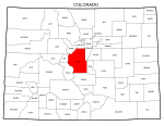 Map of Colorado highlighting Park county, pattern, stencil, template, svg.