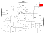 Map of Colorado highlighting Phillips county, pattern, stencil, template, svg.