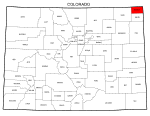 Map of Colorado highlighting Sedgwick county, pattern, stencil, template, svg.