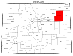 Map of Colorado highlighting Washington county, pattern, stencil, template, svg.