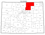 Map of Colorado highlighting Weld county, pattern, stencil, template, svg.