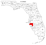 Map of Florida highlighting Manatee county, pattern, stencil, template, svg.