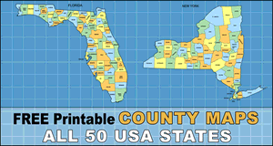 USA County Maps