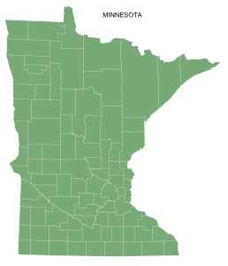 Free printable Minnesota map with county lines, state, outline, printable, shape, template, download.