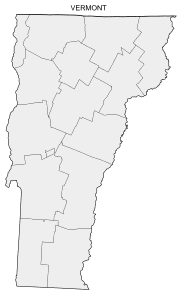 Free printable Vermont map with county lines, state, outline, printable, shape, template, download.