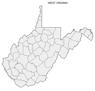 Free printable West Virginia map with county lines, state, outline, printable, shape, template, download.
