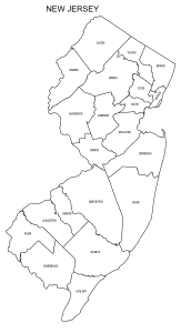 New Jersey County Map (Printable State Map with County Lines) – DIY ...