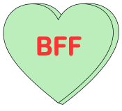 BFF pattern., free, printable, Valentine’s Day, candy heart saying, message, pattern, stencil, template, vector, svg, print, download, clipart, design, svg.