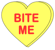 BITE ME, free, printable, Valentine’s Day, candy heart saying, message, pattern, stencil, template, vector, svg, print, download, clipart, design, svg.