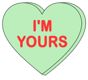 candy heart sayings valentines day conversation clip art