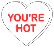 YOU ARE HOT, free, printable, Valentine’s Day, candy heart saying, message, pattern, stencil, template, vector, svg, print, download, clipart, design, svg.