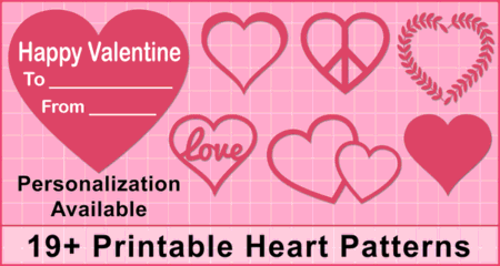 Heart Patterns (Free Printable Valentines Day Clip Art) – DIY