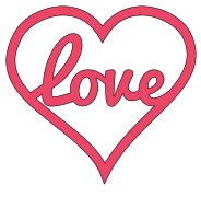 Valentine heart outline love. Free, printable, Valentine’s Day, heart, Valentine, pattern, stencil, template, vector, svg, print, download, clipart, design.