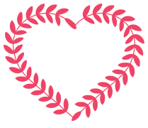 Sweetheart wreath clipart. Free, printable, Valentine’s Day, heart, Valentine, pattern, stencil, template, vector, svg, print, download, clipart, design.