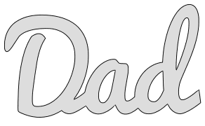 Dad template. Free, printable, word art, pattern, stencil, template, vector, svg, print, download, clipart, design, svg, coloring page.