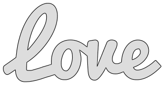 Free Love. word art pattern stencil template design print download coloring page vector svg scroll saw vinyl silhouette cricut cutting machines.