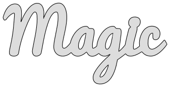 Free Magic. word art pattern stencil template design print download coloring page vector svg scroll saw vinyl silhouette cricut cutting machines.