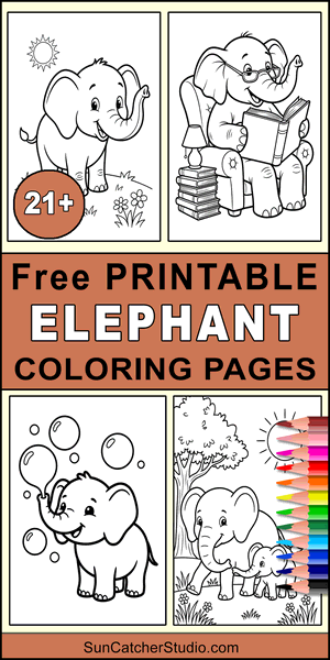 Elephant coloring page, elephant coloring sheets, color, coloring page, coloring, page, DIY, sheet, printable, free, book, pictures to color, easy, children, adult, print, download, pdf.