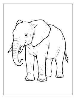 21. Printable elephant coloring sheet for adults. Elephant coloring page, elephant coloring sheets, color, coloring page, coloring, page, sheet, elephant, printable, free, book, pictures to color, easy, children, adult, print, download, pdf.