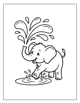 8. Printable elephant coloring page. Elephant coloring page, elephant coloring sheets, color, coloring page, coloring, page, sheet, elephant, printable, free, book, pictures to color, easy, children, adult, print, download, pdf.