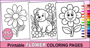 Flower Coloring Pages