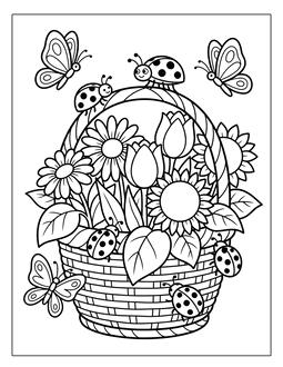 8. Printable flower coloring sheet. Flowers coloring page, flowers coloring sheet, color, coloring page, flowers, printable, free, book, pictures to color, print, download, pdf.