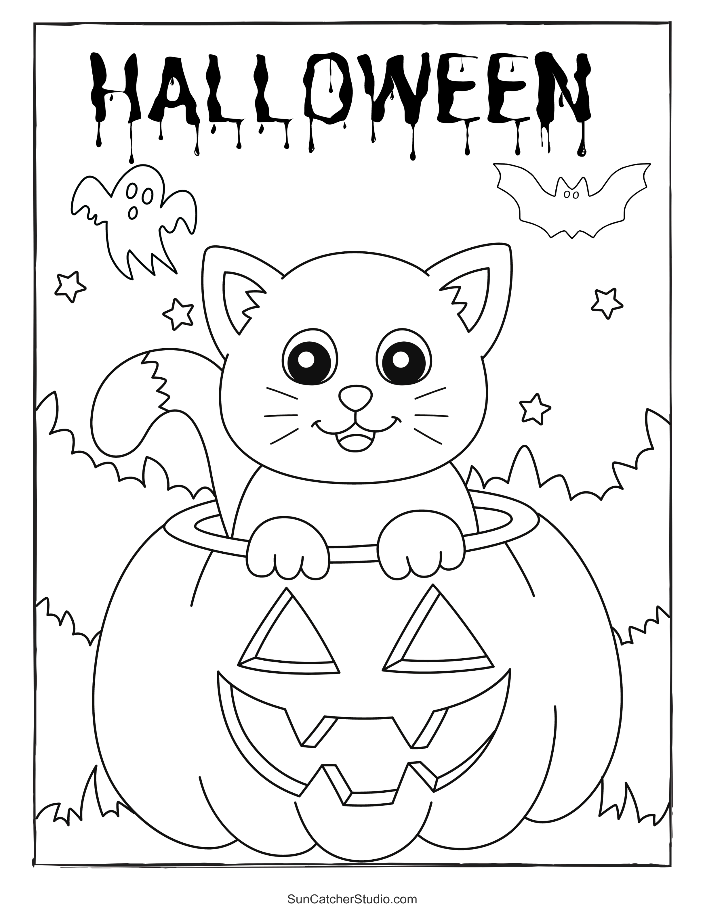 Easy Halloween Coloring Pages Printable Pdf Free Infoupdate