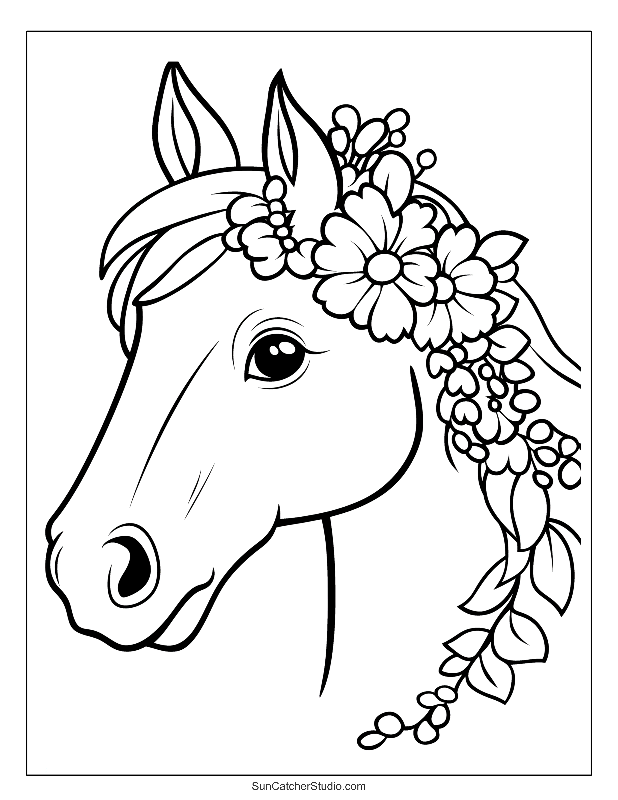 Horse Head Coloring Page Printable Pdf Free Infoupdate Horse Head Coloring Page Printable Pdf Free Infoupdate