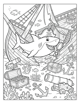 18. Shark coloring page for adults. Shark coloring page, shark coloring sheets, color, coloring page, shark, printable, free, book, pictures to color, easy, children, adult, print, download, pdf.