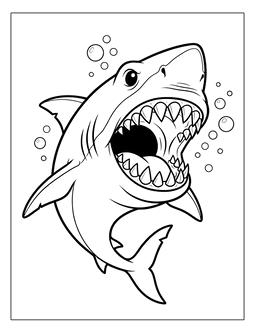 2. Printable shark coloring page. Shark coloring page, shark coloring sheets, color, coloring page, shark, printable, free, book, pictures to color, easy, children, adult, print, download, pdf.