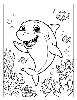 20. Happy shark coloring sheet. Shark coloring page, shark coloring sheets, color, coloring page, shark, printable, free, book, pictures to color, easy, children, adult, print, download, pdf.