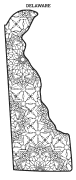 Delaware coloring page, Delaware coloring sheet, mandala, free, printable, pattern, coloring pages, coloring sheet, color, book, pictures to color, children, kids, adult, print, download, pdf.