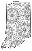 Indiana coloring page, Indiana coloring sheet, mandala, free, printable, pattern, coloring pages, coloring sheet, color, book, pictures to color, children, kids, adult, print, download, pdf.