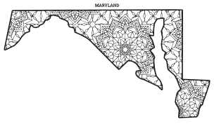 Maryland coloring page, Maryland coloring sheet, mandala, free, printable, pattern, coloring pages, coloring sheet, color, book, pictures to color, children, kids, adult, print, download, pdf.