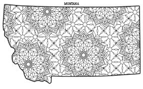 Montana coloring page, Montana coloring sheet, mandala, free, printable, pattern, coloring pages, coloring sheet, color, book, pictures to color, children, kids, adult, print, download, pdf.