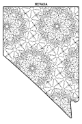 Nevada coloring page, Nevada coloring sheet, mandala, free, printable, pattern, coloring pages, coloring sheet, color, book, pictures to color, children, kids, adult, print, download, pdf.