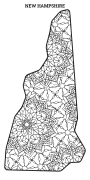 New Hampshire coloring page, New Hampshire coloring sheet, mandala, free, printable, pattern, coloring pages, coloring sheet, color, book, pictures to color, children, kids, adult, print, download, pdf.